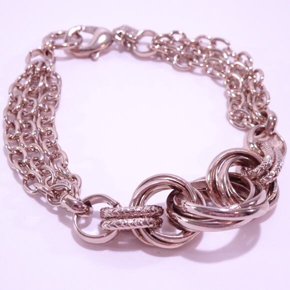 Banana Republic Women's Love Knot Double Link Bracelet NWT 48 - Picture 6 of 7